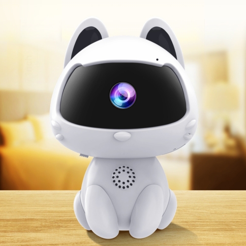 K9 Cute Pets Smart Home Camera, Support Night Vision & Two-way Voice & Motion Detection (White)