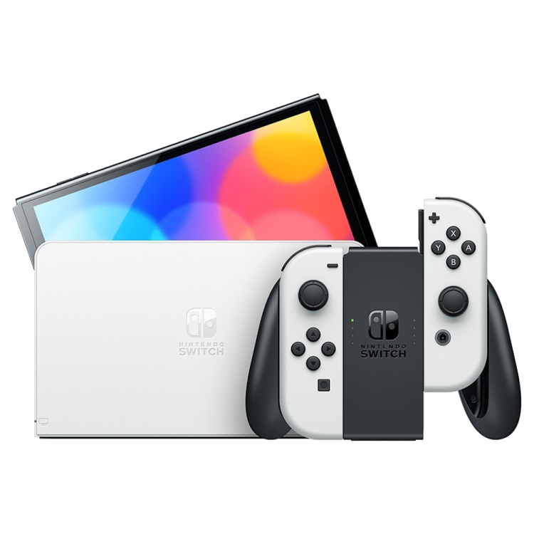 

[HK Warehouse] Nintendo Switch OLED Model Game Console 64GB 7 inch Colorful Screen Console (White)