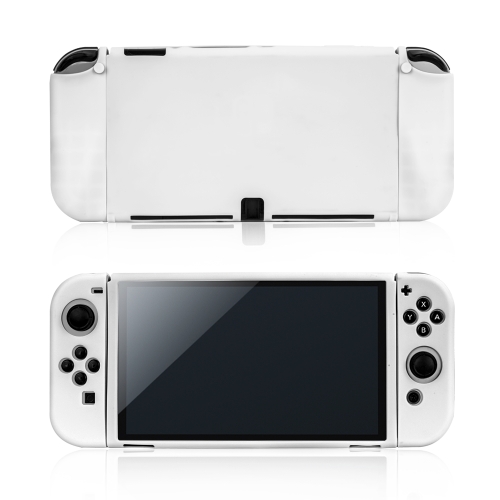 OIVO IV-SW155 Split Silicone Protective Case for Nintendo Switch OLED (White)