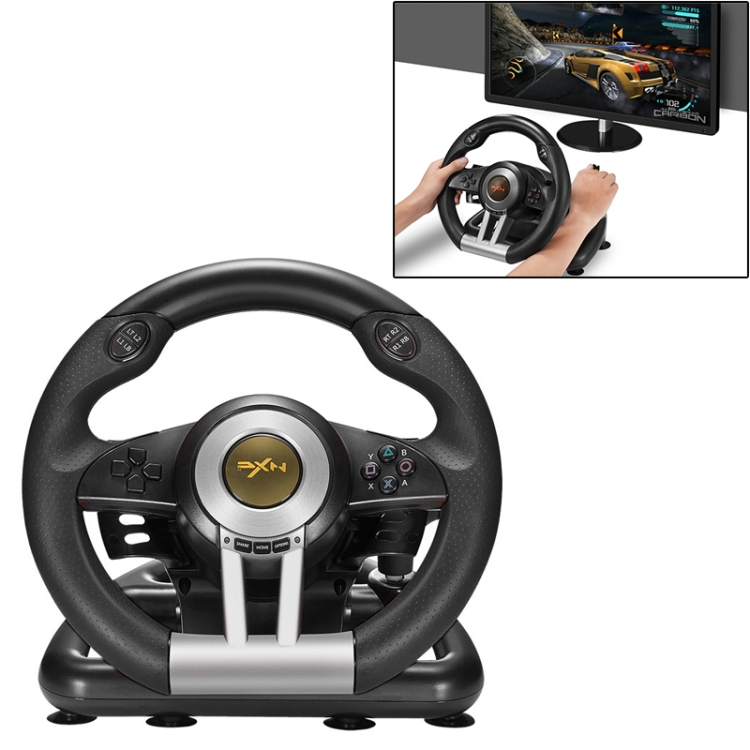 PXN-V3 Racing Game Steering Wheel for PC / PS3 / 4 / xbox one / switch ...