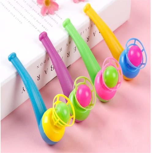 

50 PCS Children Toy Suspension Blow Ball Nostalgic Toy Blowing Music Magic Hanging Ball, Random Color Delivery