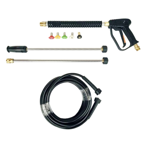 

3000 PSI Car Water Power Washer High Pressure Spray Gun with 2 Extension Wand & 5 Nozzles