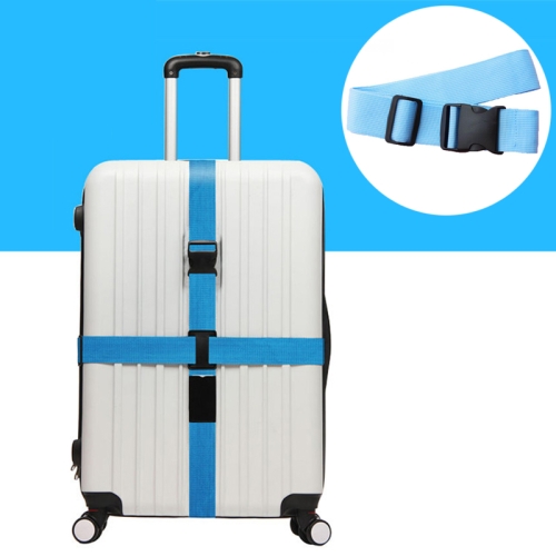 

Cross Rainbow Elastic Telescopic Bag Bungee Luggage Packing Belt Travel Luggage Fixed Strap(Blue)