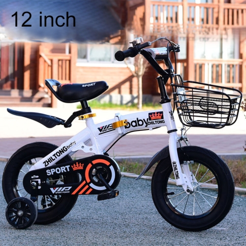12Inch Kids Motorcycles Children's Pedal Bicycles W/Balance wheel and Kettle