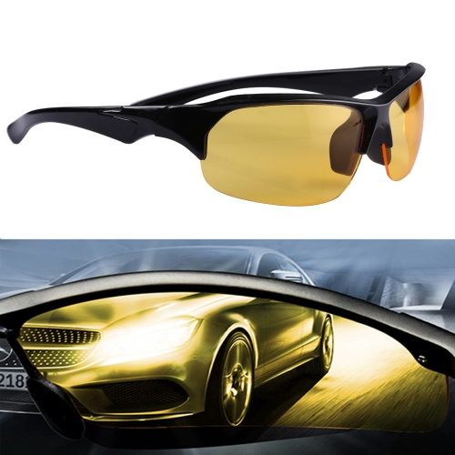 Driving Night Vision Glasses Anti Glare Safety Sunglasses Yellow Lens Goggles 