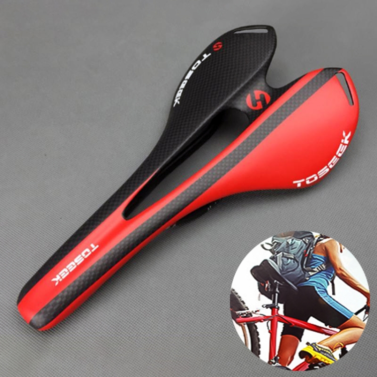 TOSEEK Road Bike Carbon Fiber Seat 