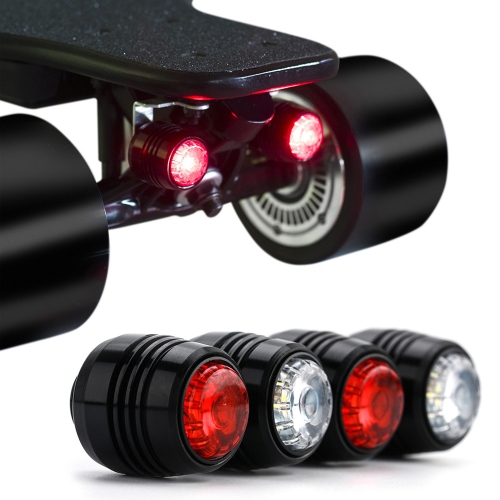 4PCS Electric Skateboard Warning LED Lights Waterproof Night Riding Safety Lamp 