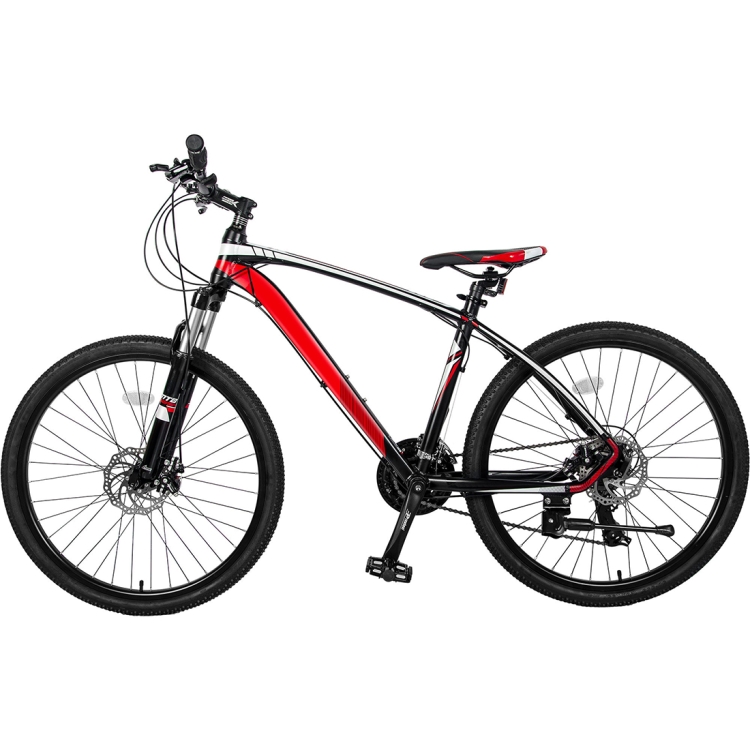 US Warehouse] FINISS 26 inch 24-speed Aluminum Mountain Bike with  Suspension Fork(Red)