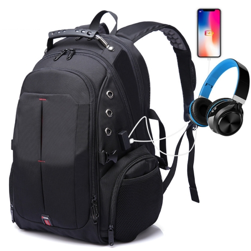 

Bange BG-1905 16 inch Oxford Cloth Waterproof Backpack with USB 3.0 Charging Port (Black)