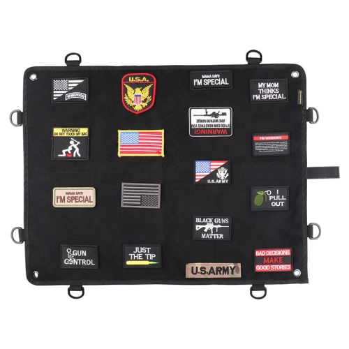 

KOSIBATE CL-126 Velcro Badge Storage Board with Hook (Black)