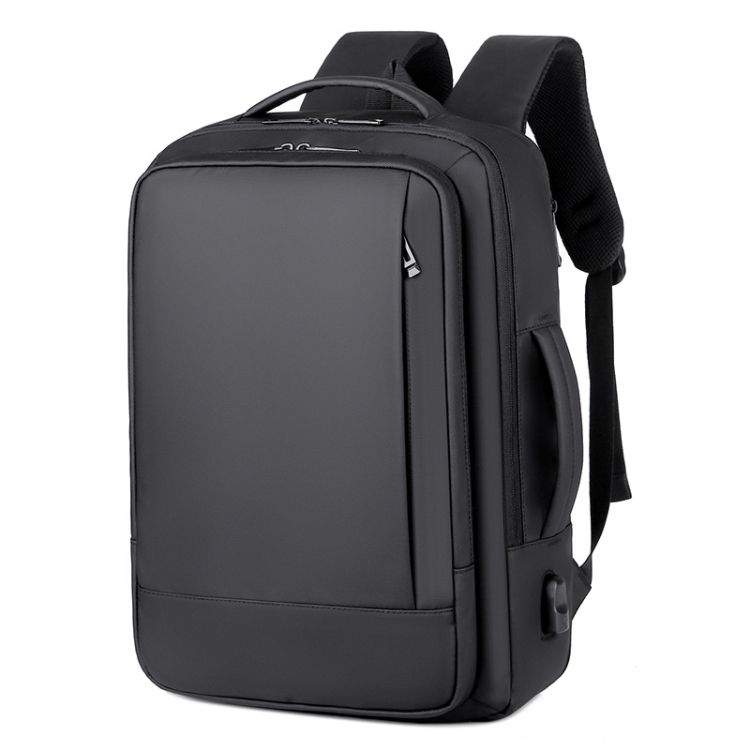 

P990 15.6 inch Large Capacity Multifunctional Backpack with External USB Charging Port(Black)