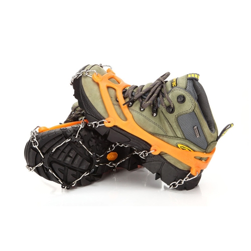 

AOTU AT8601 8 Spikes Outdoor Climbing Crampon Snow Non-slip Shoe Cover (Orange)