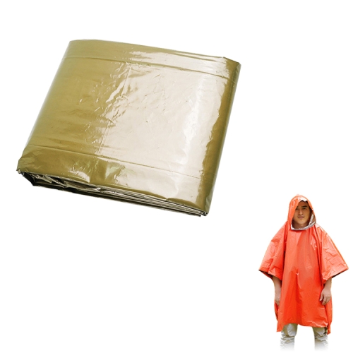 

AOTU AT9052 Outdoor Camping Long First Aid Raincoat (Green)