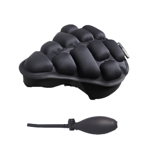 

BC-203 2.0 M Size Bicycle Foldable Inflatable Airbag Cushion Seat Cover with Inflator (Black)