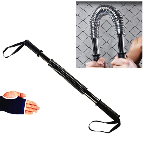 

60kg Spring Hand Grips Arm Strength Brawn Training Device + Hand Guard Set (Black)