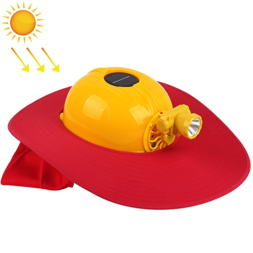 safety helmet with fan and light