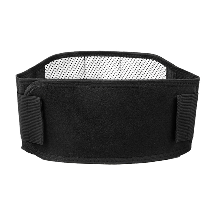 

2 PCS 007 Self-heating Lumbar Support Warm Magnetic Therapy Self-heating Waist Protective Belt Protector (Black)
