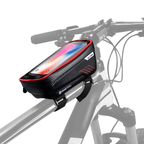 Front Bag 6.2 inch Phone MTB Bike Frame Mobile Case Bag Waterproof Tube Pouch K 