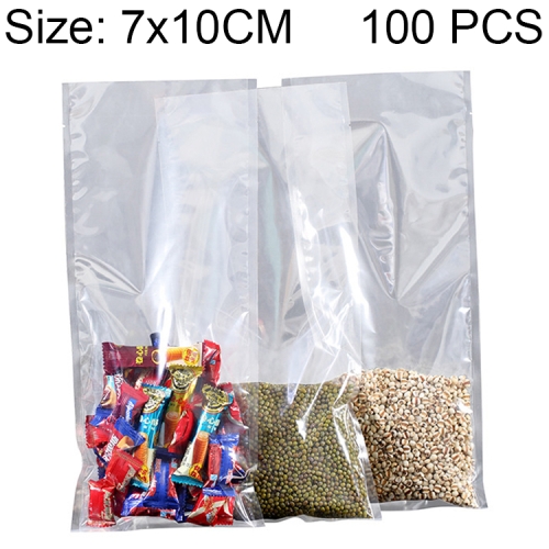100 PCS emballage sous vide alimentaire sac en plastique transparent sac de  conservation en nylon, taille
