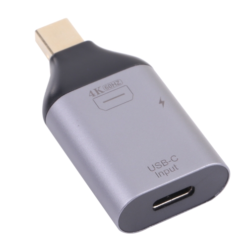 

2 in 1 4K 60Hz Mini DP Male to USB-C / Type-C Charging + USB-C / Type-C Female Adapter