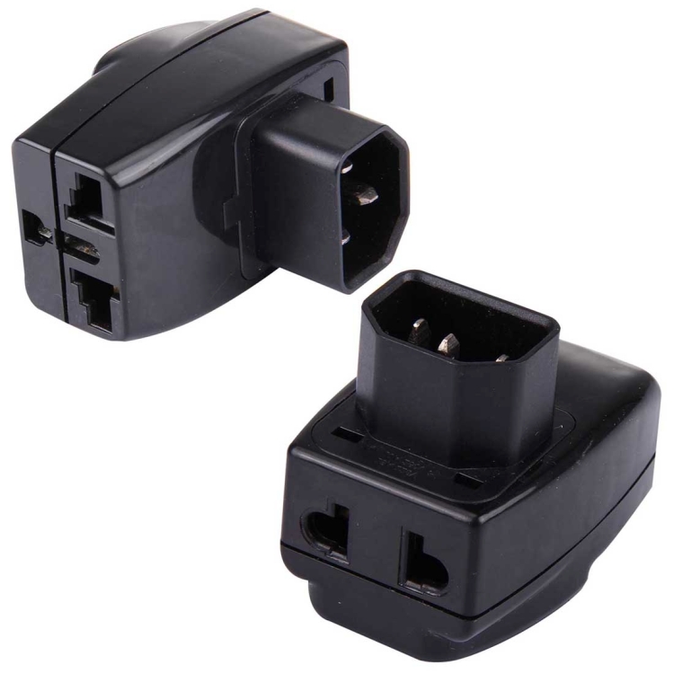 WDS-320 Portable Universal Plug to PDU Server C14 Socket Adapter Power ...