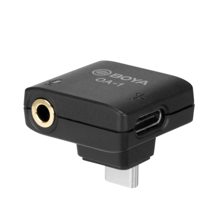 

BOYA OA-1 USB-C / Type-C Male to Female 3.5mm Microphone Audio Adapter for DJI OSMO ACTION