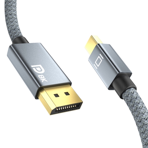 

Mini DP Male to 8K DisplayPort 1.4 Male HD Braided Adapter Cable, Cable Length: 2m