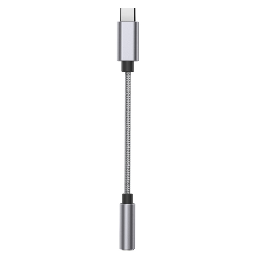 

TA11-R1 USB-C / Type-C Male to 3.5mm Audio Female TPE Braid Earphone Adapter (Grey)