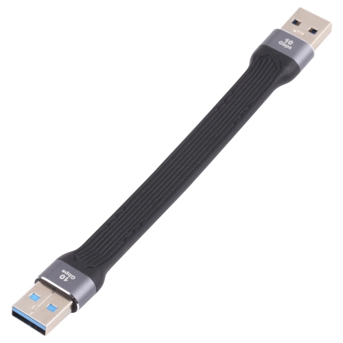 

10Gbps USB Male to USB Male Soft Flat Sync Data Fast Charging Cable