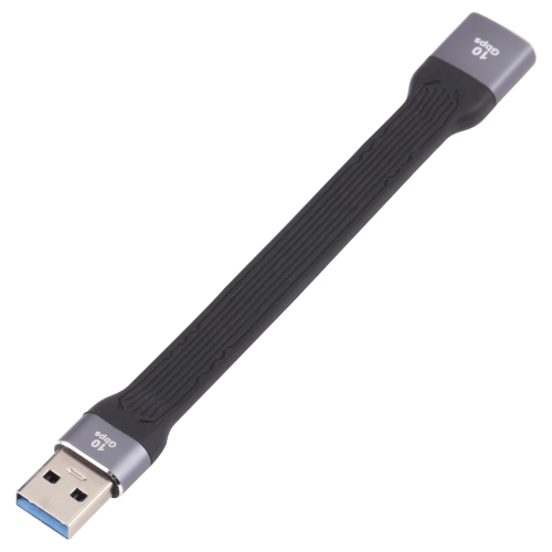 

10Gbps USB Male to USB Female Soft Flat Sync Data Fast Charging Cable