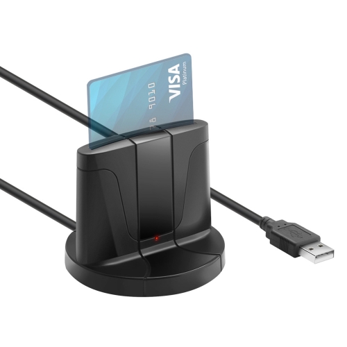 Rocketek SCR02 Desktop USB2.0 SIM / CAC Smart Card Reader (Black)