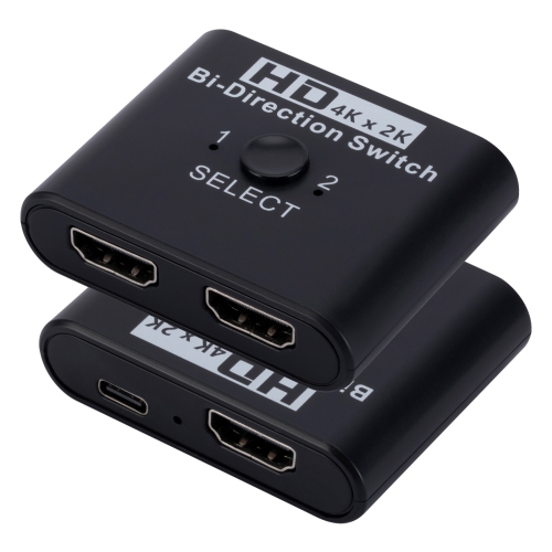 

2 In 1 Out 4K HD Video Bi-Direction HDMI Switcher