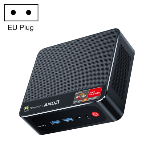 

Beelink SER5Pro Windows 11 Mini PC, 16GB+500GB, AMD Ryzen 5 5600H, Support BT / WiFi 6E / RJ45, EU Plug