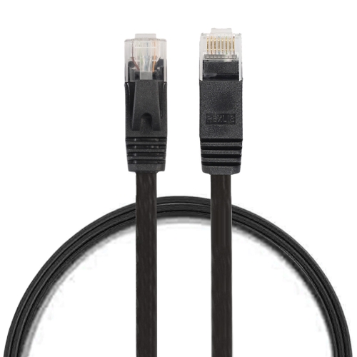 Patch Lead RJ45 . Black Quick Connect 0.5m CAT6 Ultra-Thin Flat Ethernet Network LAN Cable Color : Black 