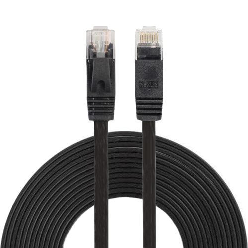 Black Patch Lead RJ45 Electronic Tools 5m CAT6 Ultra-Thin Flat Ethernet Network LAN Cable Color : Black 