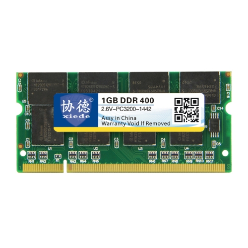 

XIEDE X007 DDR 400MHz 1GB General Full Compatibility Memory RAM Module for Laptop