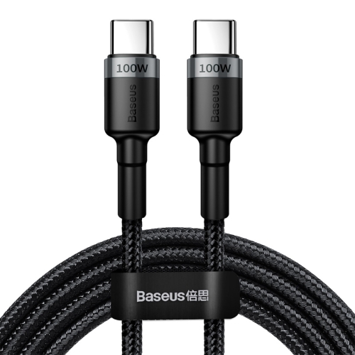 

Baseus Cafule Series USB-C / Type-C PD 2.0 100W Flash Charging Cable, Length: 2m(Black Grey)