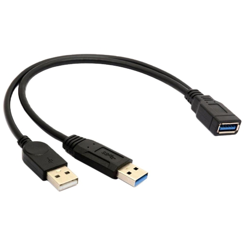 ADAPTATEUR USB-C / USB-A, USB 3.0 OTG, M / F, NOIR, 12CM