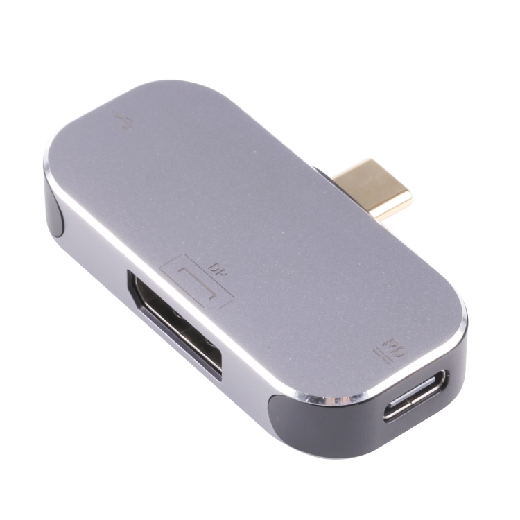 

3 in 1 USB-C / Type-C Male to USB-C / Type-C Charging + USB + DP Female Adapter
