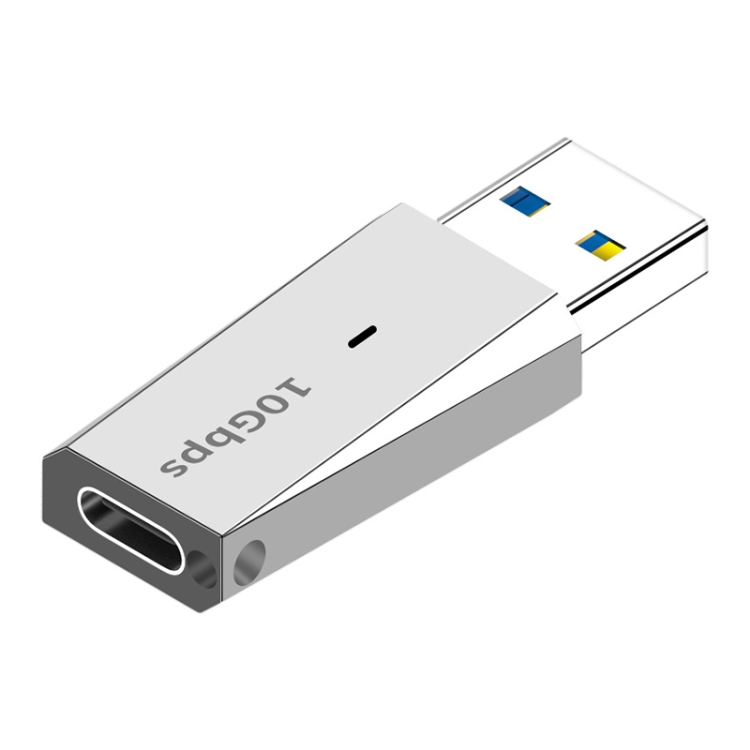 

ADS-613 USB 3.1 Male to USB-C / Type-C Female Adapter (Silver)