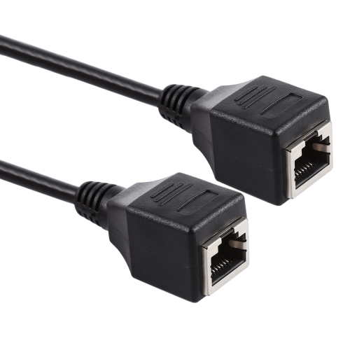 

RJ45 Female to Female Ethernet LAN Network Extension Cable Cord, Cable Length: 1m