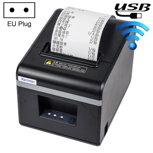 

Xprinter N160II USB+WIFI Interface 80mm 160mm/s Automatic Thermal Receipt Printer, EU Plug