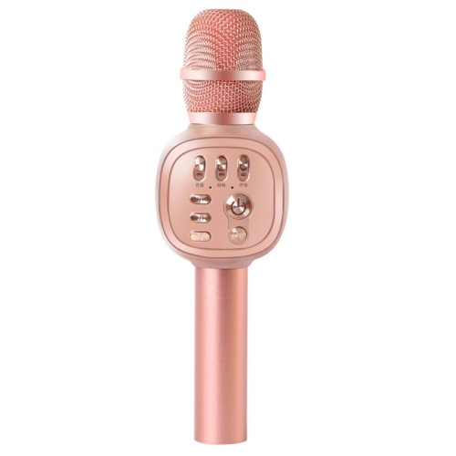 

H12 High Sound Quality Handheld KTV Karaoke Recording Bluetooth Wireless Condenser Microphone(Rose Gold)