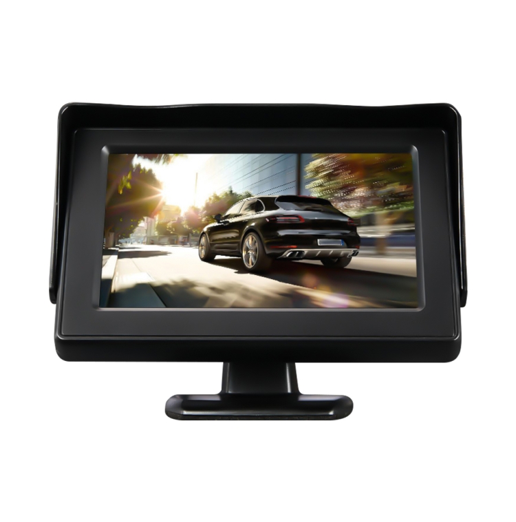 

S-CLM-0105 4.3 inch Stand Car TFT HD Monitor With Sunshade (Black)