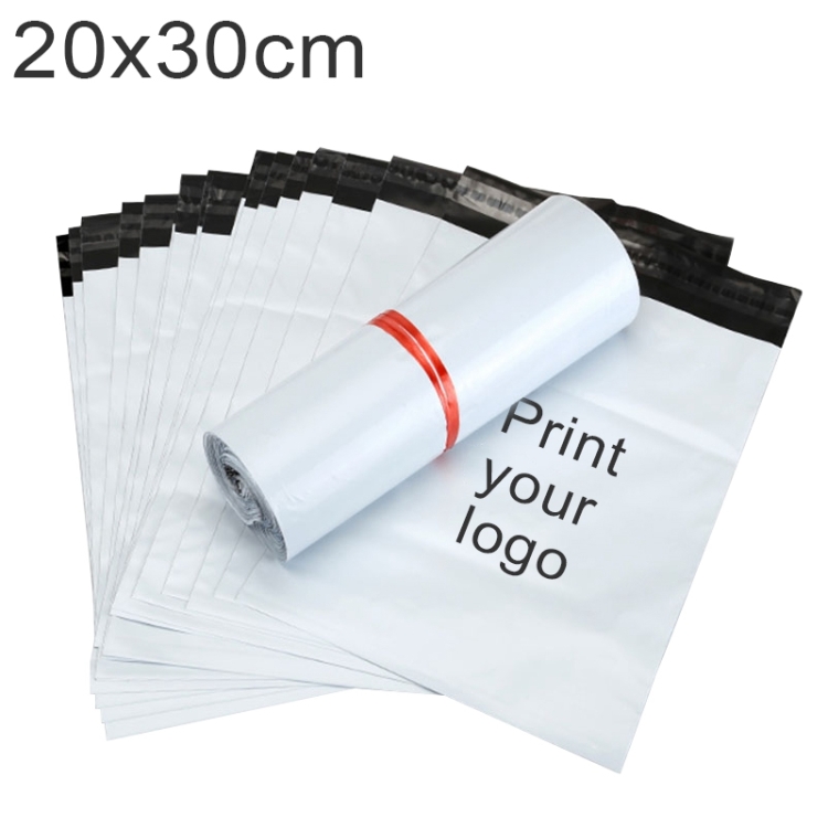 100pcs Pack 20x30cm Custom Printed Thick Plastic Courier Bags