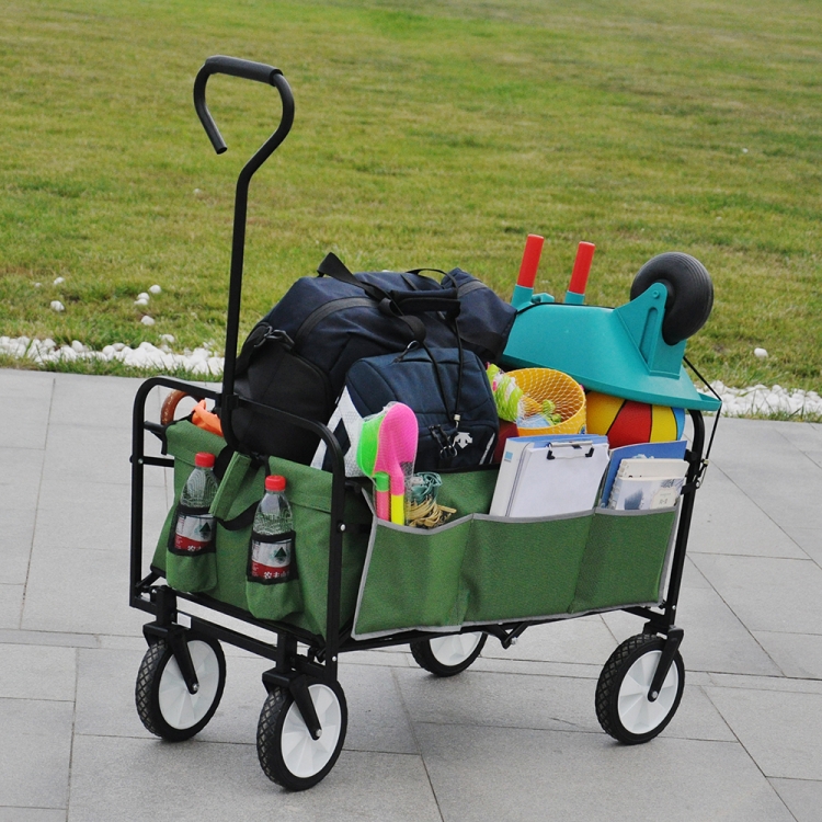 

[US Warehouse] Foldable Outdoor Multifunctional Shopping Cart(Green)