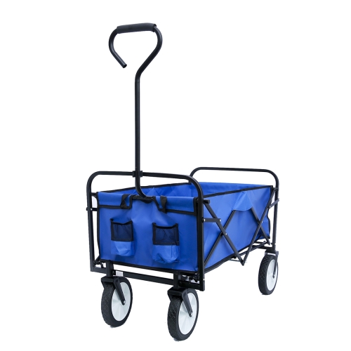 

[US Warehouse] Foldable Outdoor Multifunctional Shopping Cart(Blue)