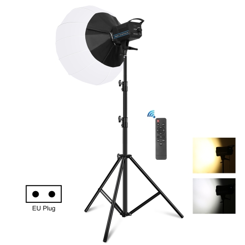 

PULUZ 220V 150W 3200K-5600K Studio Video Light + 2.8m Light Holder + 65cm Foldable Lantern Softbox Photography Kit(EU Plug)
