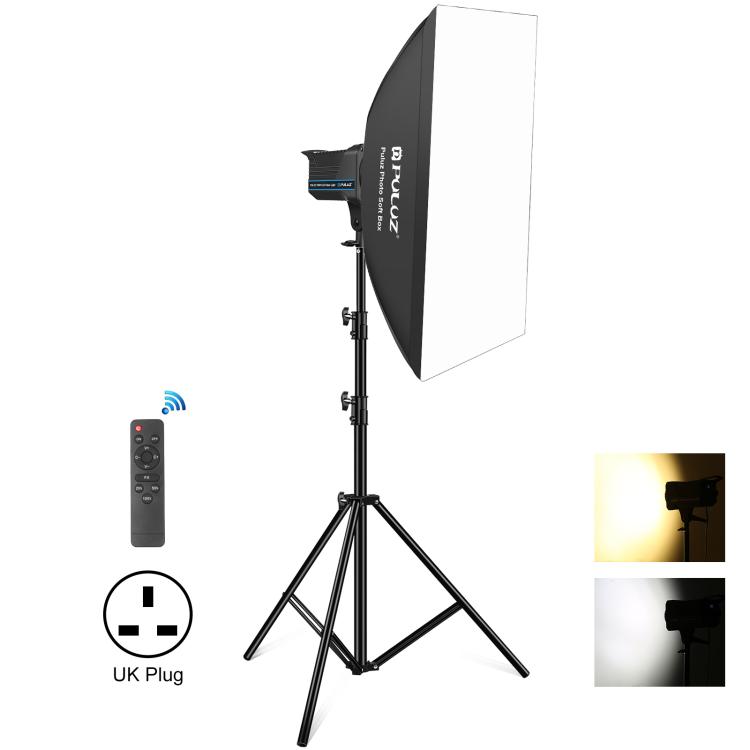 

PULUZ 120W Photo Studio Strobe Flash Light Kit with Softbox Reflector & Tripod(UK Plug)