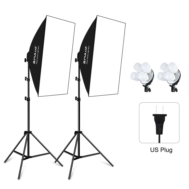 PULUZ Softbox Lighting Kit PCS 50x70cm Professional Photo Studio